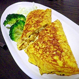 からちりいり豆腐でヘルシーボリューム和風オムレツ レシピ